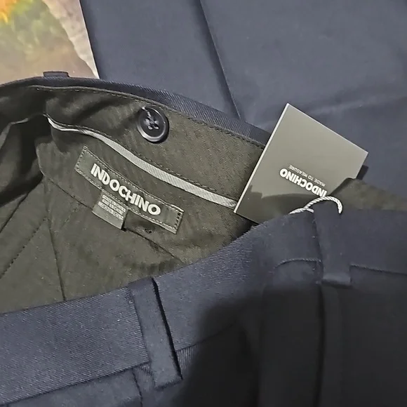 Indochino Blue Dress Pants Size 30 Tall - Picture 3 of 4